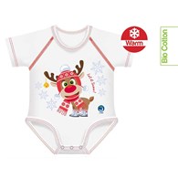 Body rosnące Bio Cotton Warm 0-36m reindeer