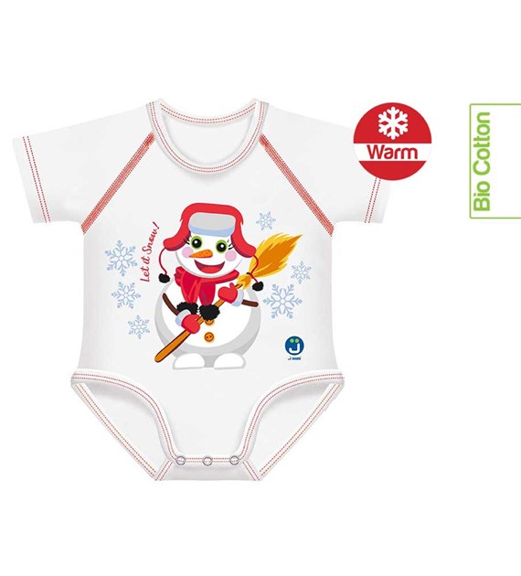 Body rosnące Bio Cotton Warm 0-36m snowman