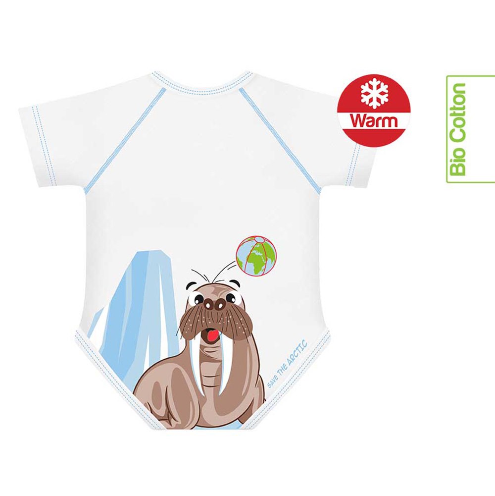 Body rosnące Bio Cotton Warm 0-36m walrus