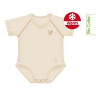 Body rosnące Bio Cotton Warm 0-36m cream
