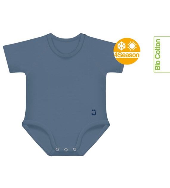 Growing body Bio Cotton 4Season 0-36m blue