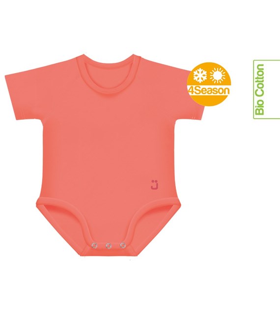 Growing body Bio Cotton 4Season 0-36m coral