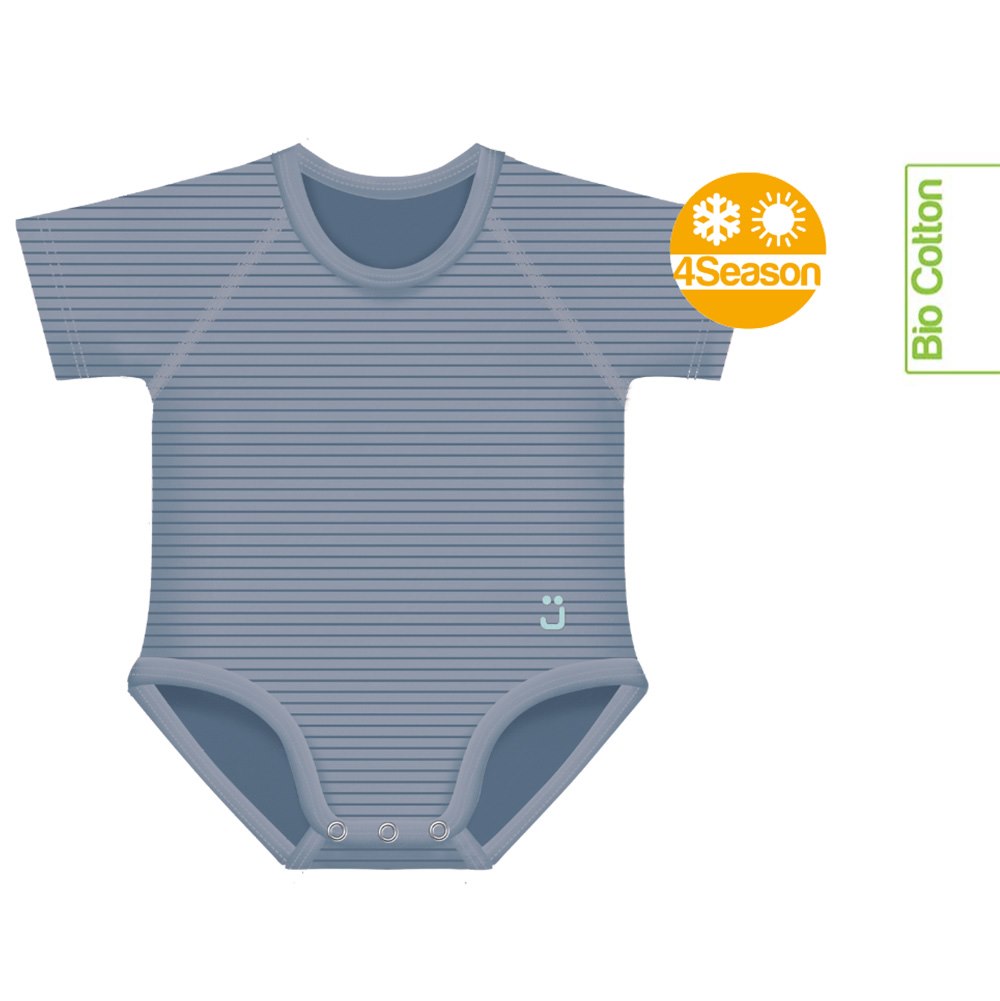 Body rosnące Bio Cotton 4Season 0-36m blue stripes