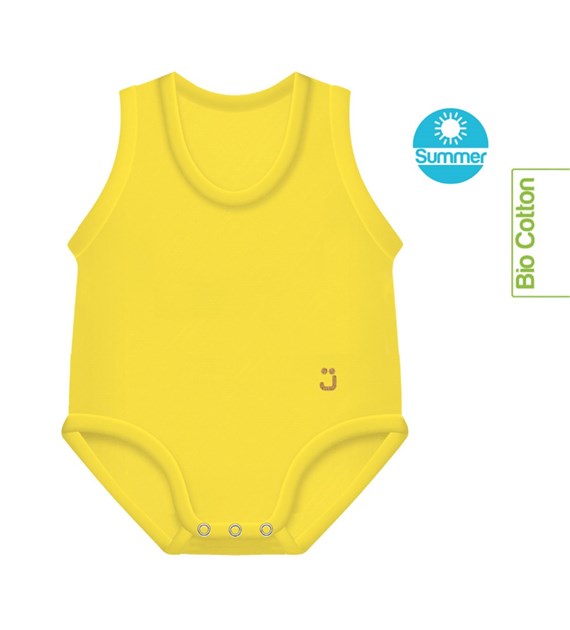 Body rosnące Bio Cotton Summer 0-36m yellow
