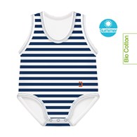 Body rosnące Bio Cotton Summer 0-36m Indigo stripes