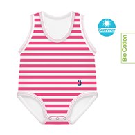 Body rosnące Bio Cotton Summer 0-36m pink stripes
