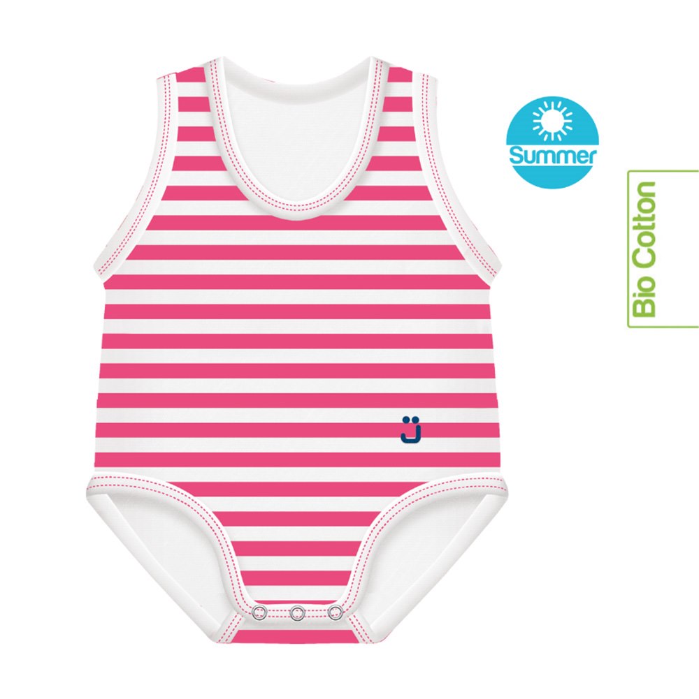 Body rosnące Bio Cotton Summer 0-36m pink stripes