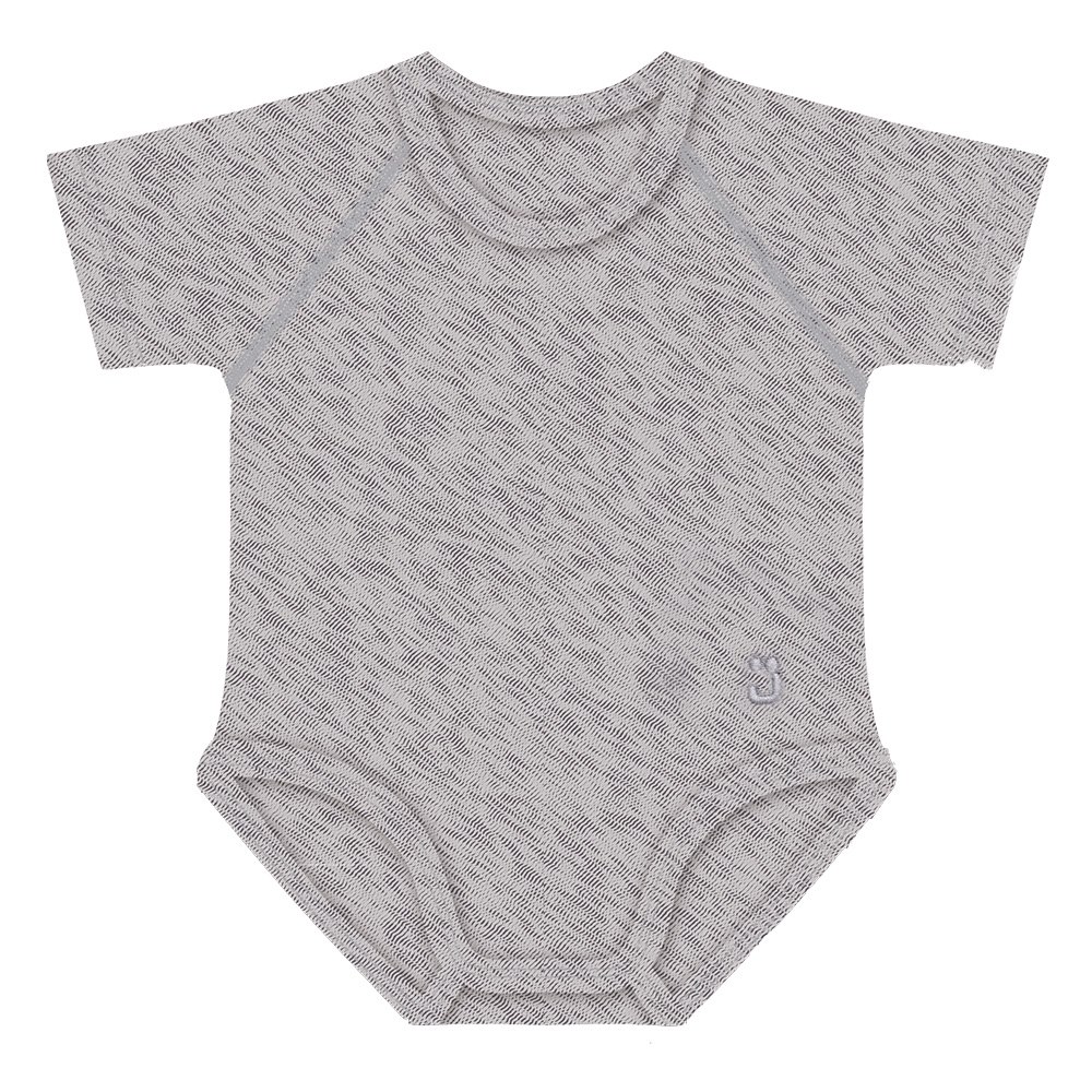 Body rosnące Bio Cotton Warm 0-36m melange grey