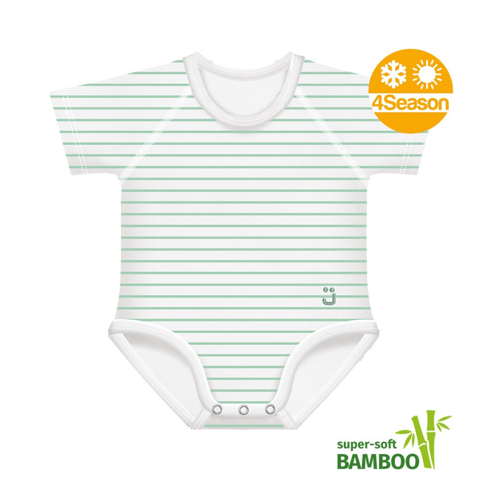 Body rosnące Bamboo 4Season 0-36m water green