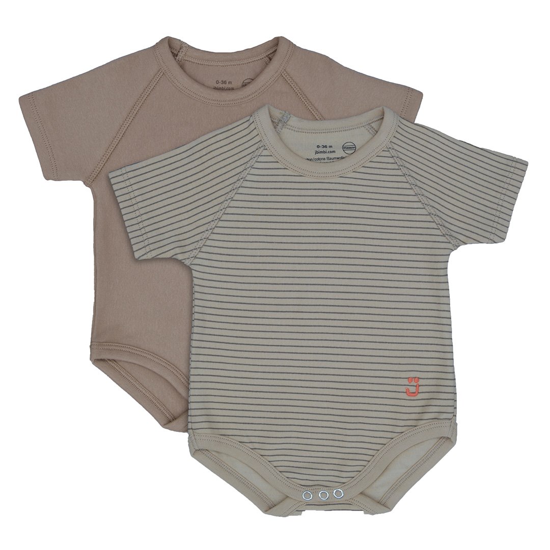 2-pack Body rosnące Bio Cotton 4Season 0-36m brown