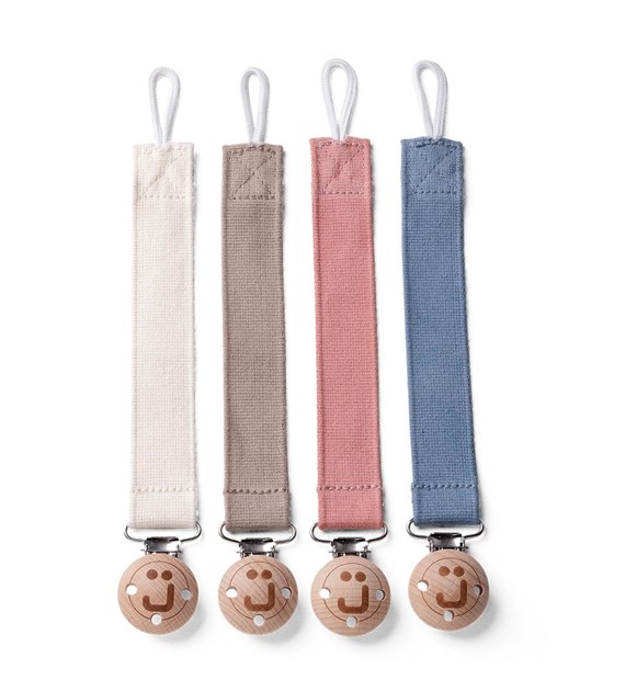 Zawieszka do smoczka z drewnianym klipsem Eco rose