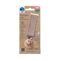 Zawieszka do smoczka z drewnianym klipsem Eco brown