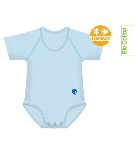 Body rosnące Bio Cotton 4Season 0-36m light blue