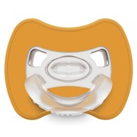 Sprytny smoczek ortodontyczny Glee 0-2m mustard