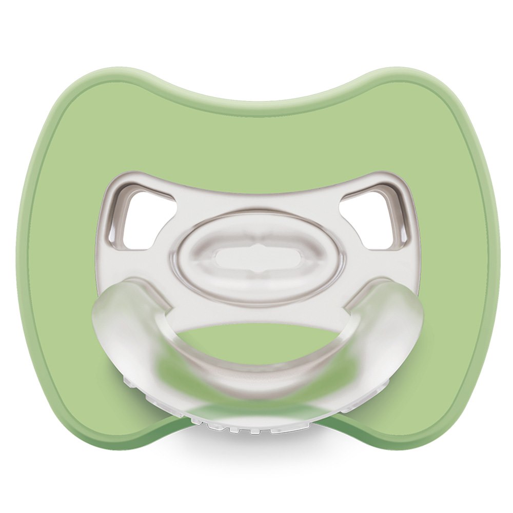 Sprytny smoczek ortodontyczny Glee 0-2m sage
