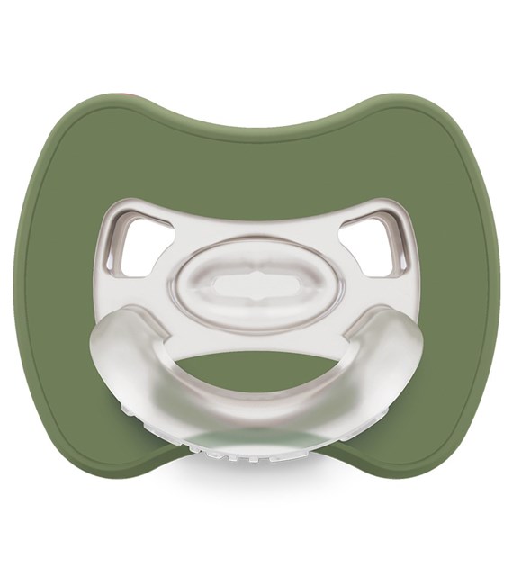 Sprytny smoczek ortodontyczny Glee 0-2m green