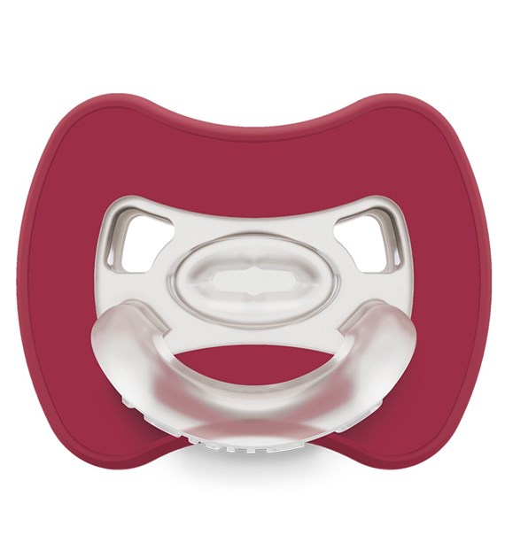 Sprytny smoczek ortodontyczny Glee 2-6m red