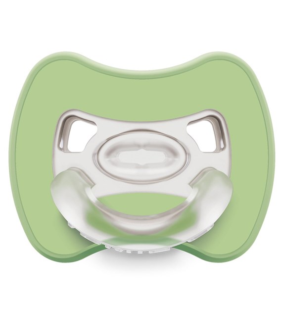 Sprytny smoczek ortodontyczny Glee 6m+ sage