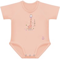 Body rosnące Bio Cotton 4Season 0-36m coral giraffe