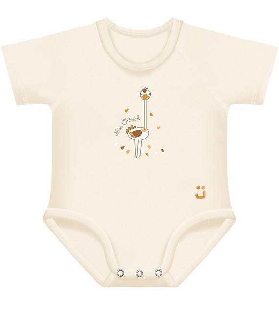 Body rosnące Bio Cotton 4Season 0-36m ostrich