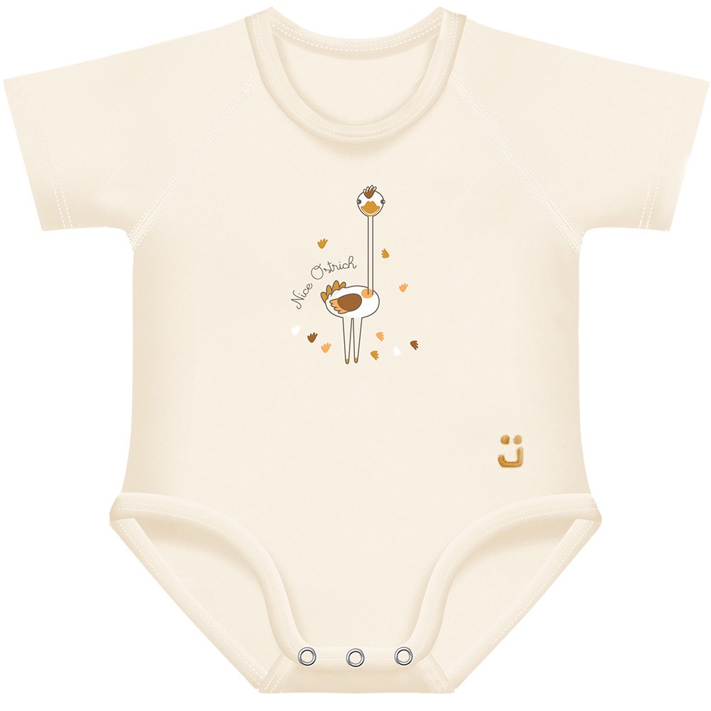 Body rosnące Bio Cotton 4Season 0-36m ostrich