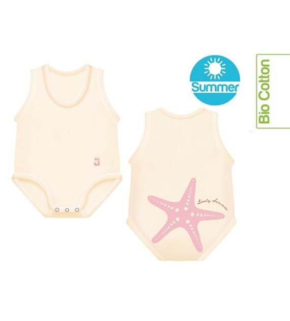 Body rosnące Bio Cotton Summer 0-36m starfish