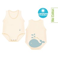 Body rosnące Bio Cotton Summer 0-36m whale