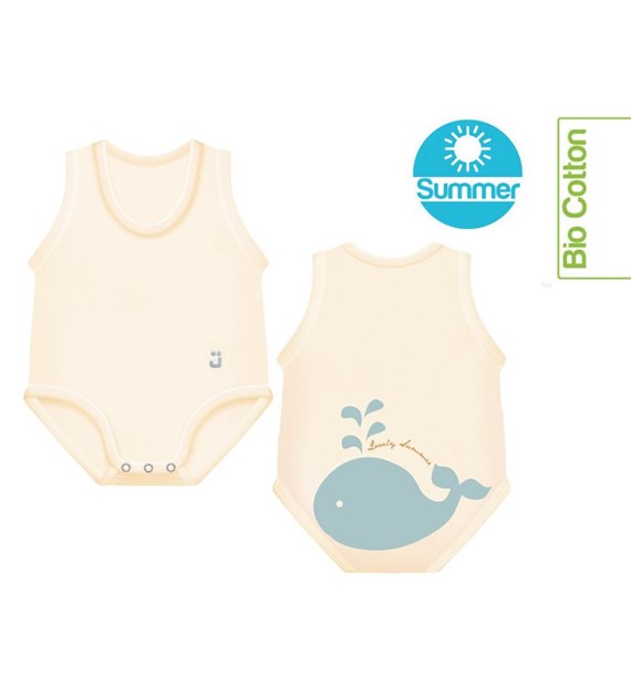Body rosnące Bio Cotton Summer 0-36m whale