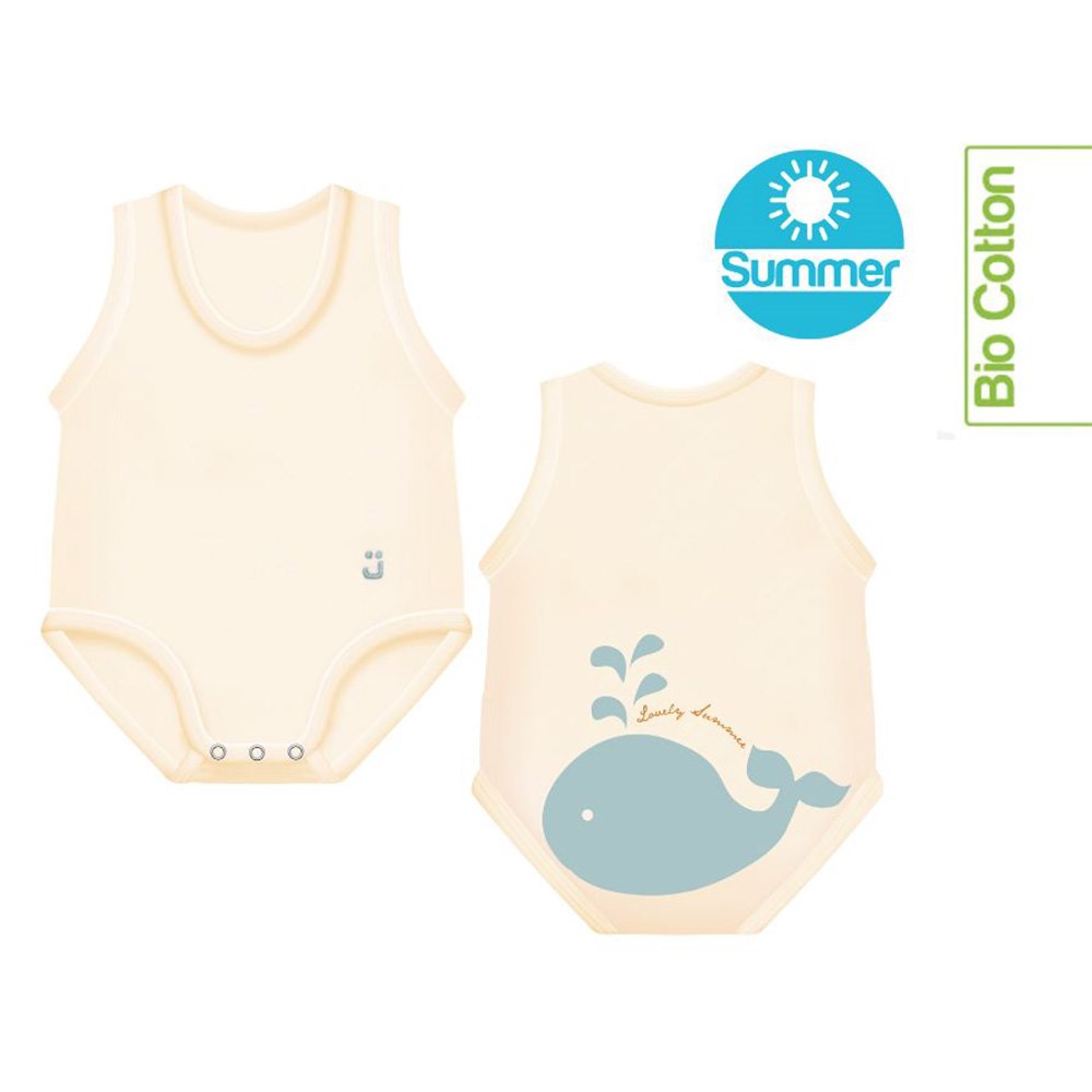 Body rosnące Bio Cotton Summer 0-36m whale