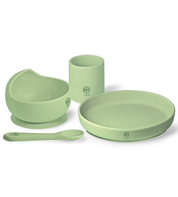 Zestaw naczyń 100% silikonowy My set pappa pistachio