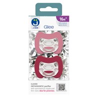 2-pack Sprytny smoczek ortodontyczny Glee 16m+ old rose-red