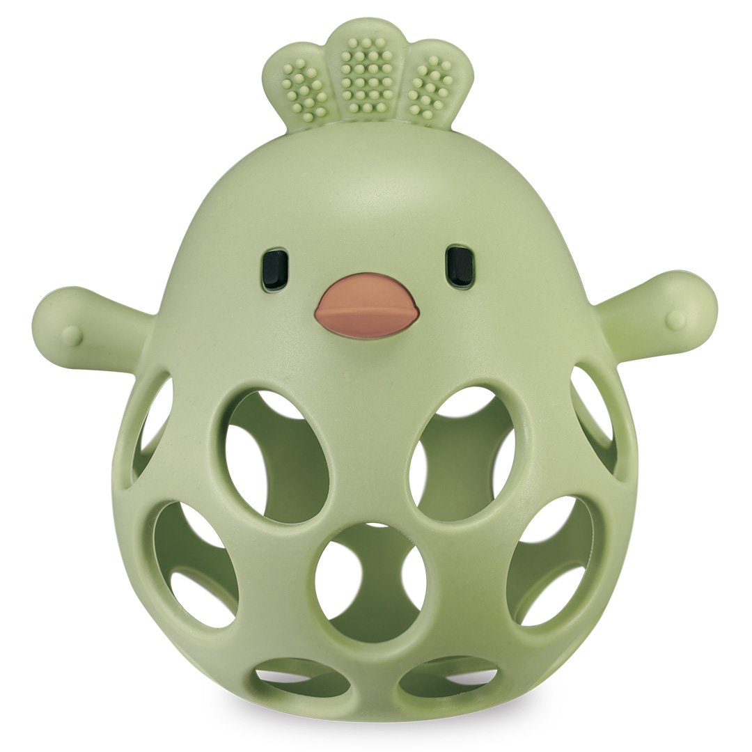 Gryzak Bite&Play chicken gum massager 6m+ pistachio