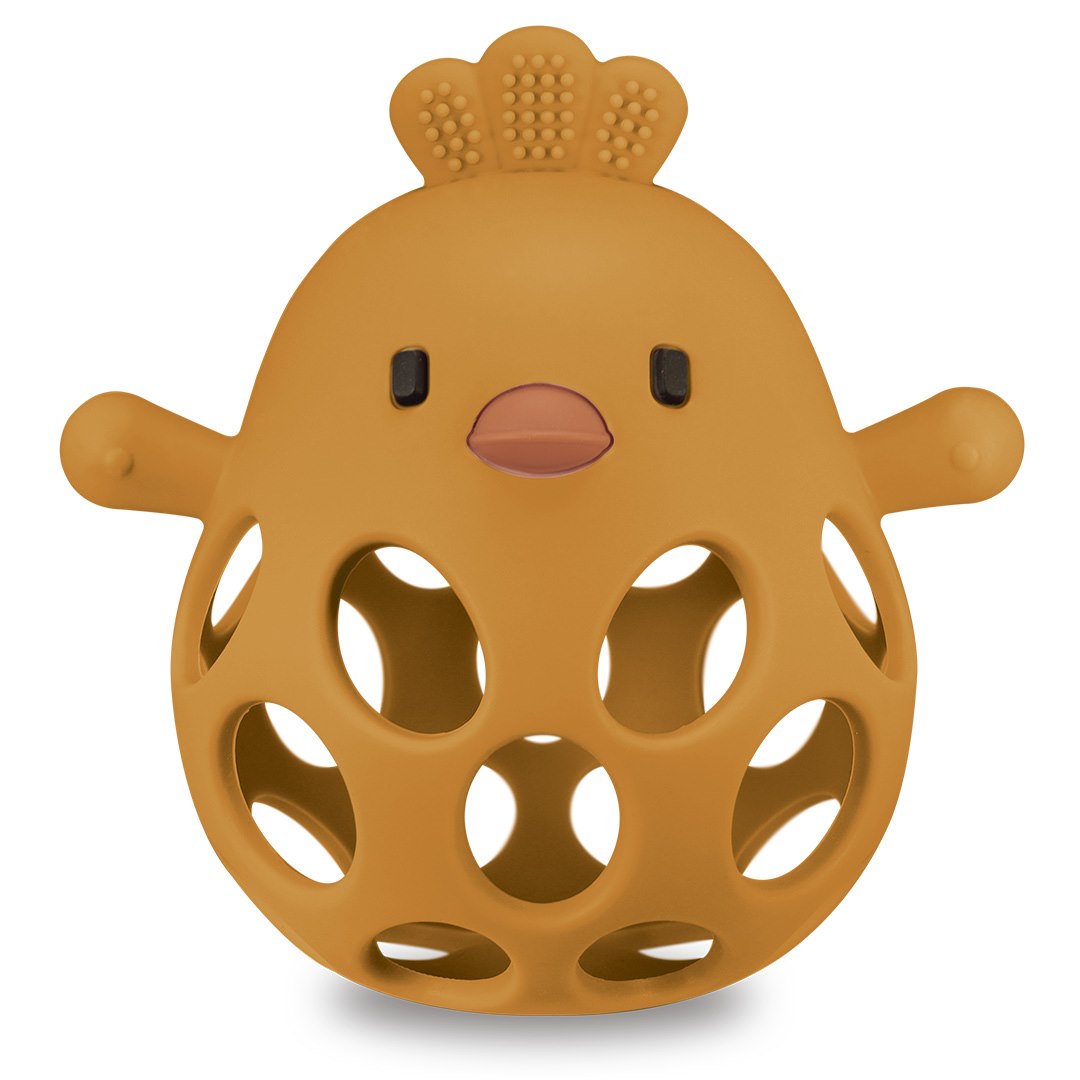 Gryzak Bite&Play chicken gum massager 6m+ mango